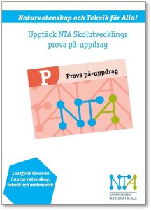 Framsidan av folder om NTA Skolutvecklings prova på-uppdrag.